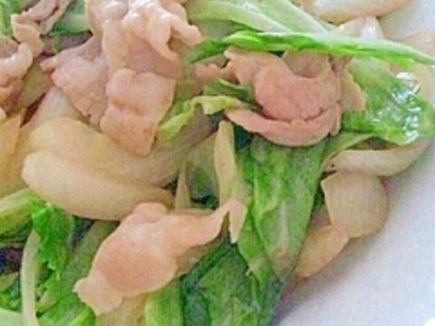 豚バラ肉と野菜のブイヨン炒め